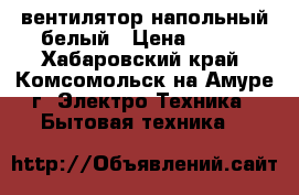 вентилятор напольный белый › Цена ­ 700 - Хабаровский край, Комсомольск-на-Амуре г. Электро-Техника » Бытовая техника   